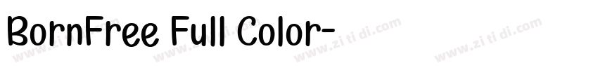 BornFree Full Color字体转换